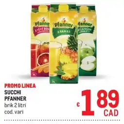 Metro Succhi Pfanner offerta