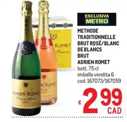 Metro Adrien Romet Blanc de Blancs Brut offerta