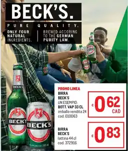 Metro Birra Beck's offerta