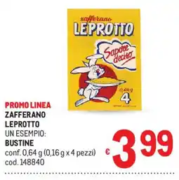 Metro Zafferano Leprotto offerta