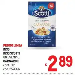 Metro Riso Scotti Carnaroli offerta