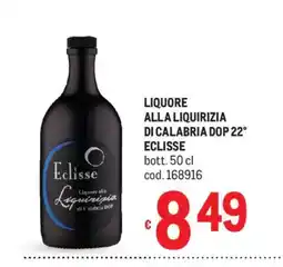 Metro Eclisse Liquore alla Liquirizia di Calabria DOP offerta