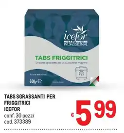 Metro Tabs sgrassanti per friggitrice Icefor offerta