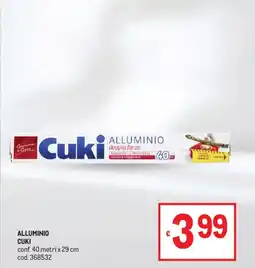 Metro Alluminio Cuki offerta