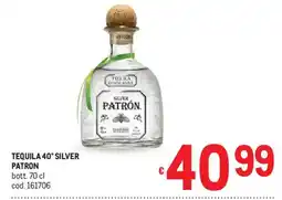 Metro Tequila 40° Silver Patron offerta