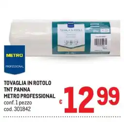 Metro Tovaglia in rotolo TNT Panna Metro Professional offerta