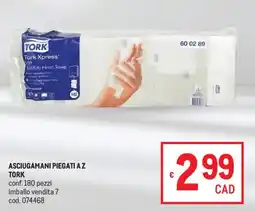 Metro Asciugamani piegati a z tork offerta