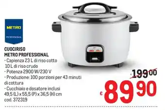 Metro Cuociriso Metro Professional offerta