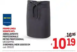 Metro Grebbiuli neri Metro Professional offerta