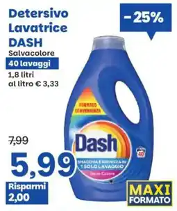 Prix Quality Detersivo Lavatrice DASH Salvacolore offerta