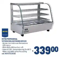 Metro Metro Professional Vetrina Scaldavivande GHV1130 offerta