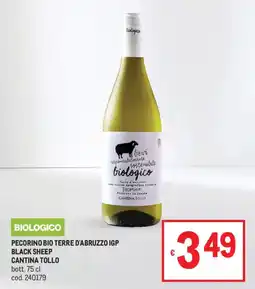 Metro Pecorino bio Terre d'Abruzzo IGP Black Sheep offerta