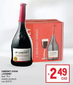 Metro Cabernet-Syrah J.P. Chenet offerta