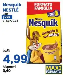Prix Quality Nesquik Nestlé offerta