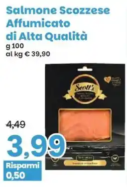 Prix Quality Salmone Scozzese Affumicato di Alta Qualità Scott's offerta