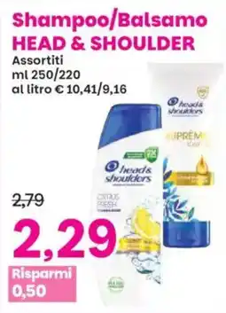 Prix Quality Shampoo/Balsamo Head & Shoulder offerta