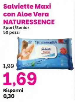 Prix Quality Salviette Maxi con Aloe Vera NATURESSENCE offerta
