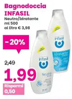 Prix Quality Bagnodoccia Infasil Neutro/Idratante offerta