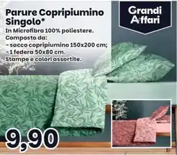 Prix Quality Parure Copripiumino Singolo* offerta
