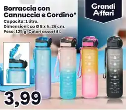 Prix Quality Borraccia con Cannuccia e Cordino* offerta