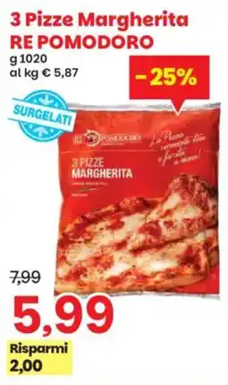 Prix Quality 3 Pizze Margherita Re Pomodoro offerta
