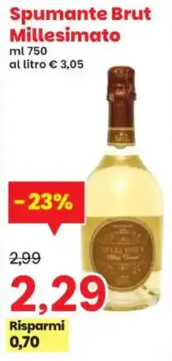 Prix Quality Spumante Brut Millesimato offerta