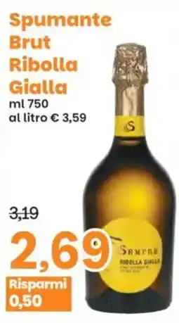 Prix Quality Spumante Brut Ribolla Gialla offerta
