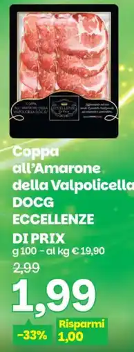 Prix Quality Coppa all'Amarone della Valpolicella DOCG Eccellenze di Prix offerta