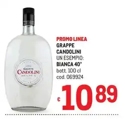 Metro Grappa Candolini Bianca offerta