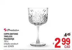 Metro Coppa Gintonic Timeless Pašabahçe offerta