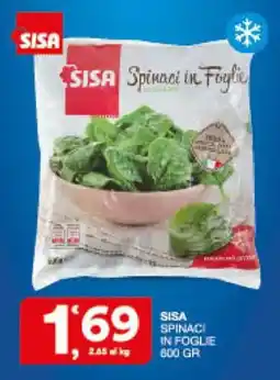 Sisa Sisa spinaci in foglie offerta