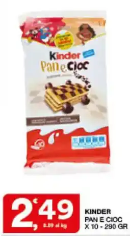 Sisa Kinder Pane Cioc offerta