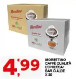 Sisa Morettino Caffè Qualità Espresso Bar Calde offerta
