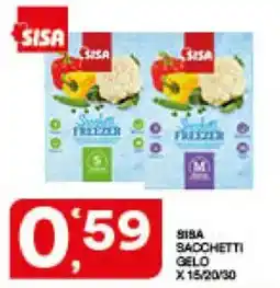 Sisa Sisa sacchetti gelo offerta