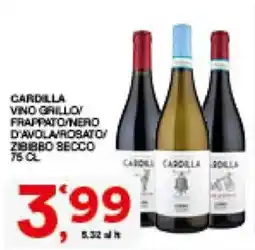 Sisa Cardilla vino grillo/frappato/nero d'avola/rosato/zibibbo secco offerta