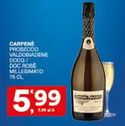 Sisa Carpenè Prosecco Valdobbiadene Doc / Doc Rosé Millesimato offerta