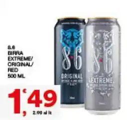 Sisa 8.6 birra extreme/ original/ red offerta