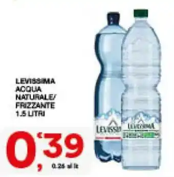 Acqua naturale frizzante Levissima