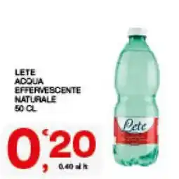 Sisa Lete acqua effervescente naturale offerta