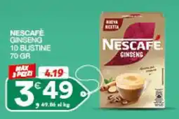 Sisa Nescafé Ginseng offerta