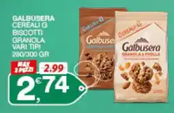 Sisa Galbusera cereali g biscotti granola offerta