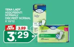 Sisa Tena lady assorbenti normali/discreet normal offerta