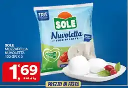 Sisa Sole mozzarella nuvoletta offerta
