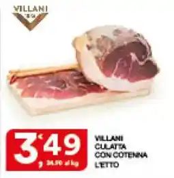 Sisa Villani culatta con cotenna letto offerta