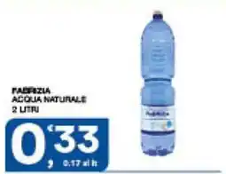 Sisa Fabbizia acqua naturale offerta