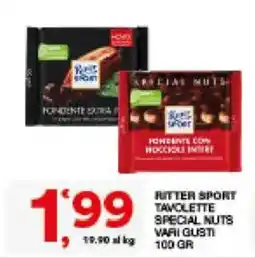 Sisa Ritter Sport Tavolette Special Nuts Vari Gusti offerta