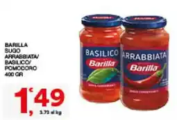 Sisa Sugo arrabbiata basilico pomodoro Barilla offerta