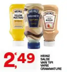 Sisa Heinz salse vari tipi offerta