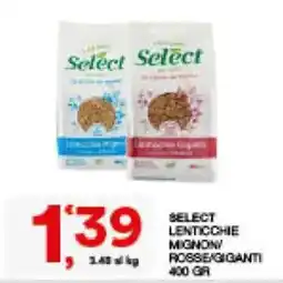 Sisa Select Lenticchie Mignon Rosse/Giganti offerta