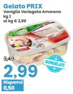 Prix Quality Gelato PRIX Vaniglia Variegata Amarena offerta